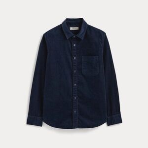 Everlane Men's Classic Shirt in Corduroy in Navy, Size Small, Cotton